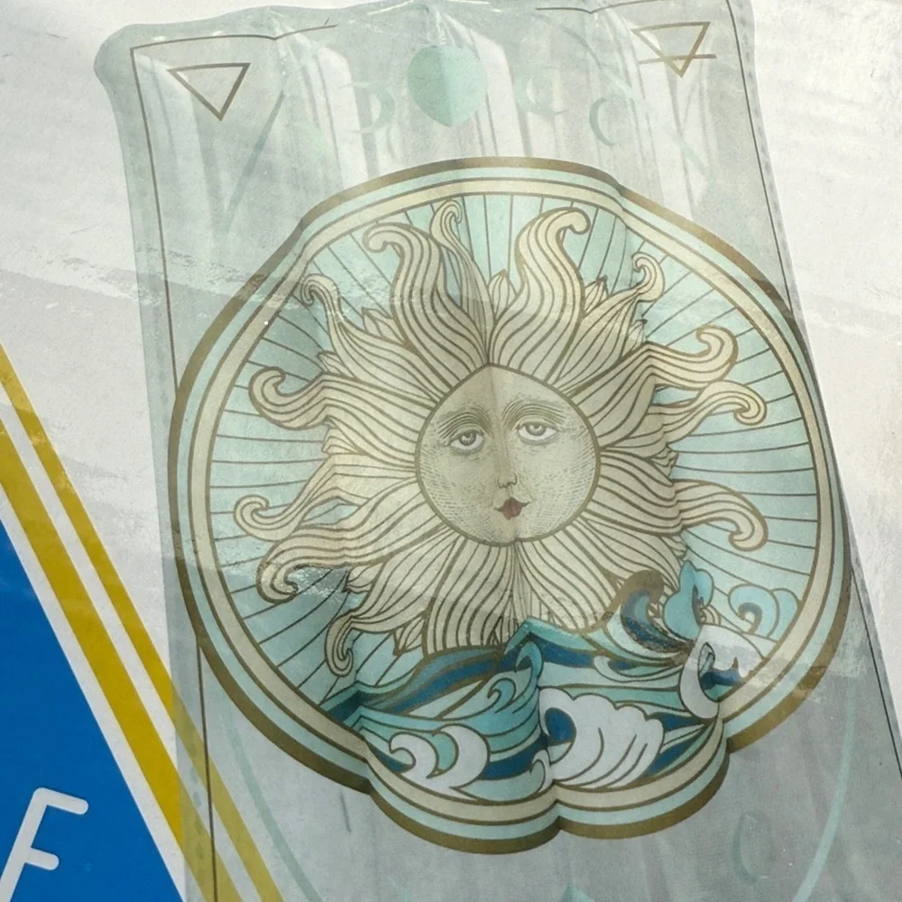 Sunburst Inflatable Float - Blue and White NEW